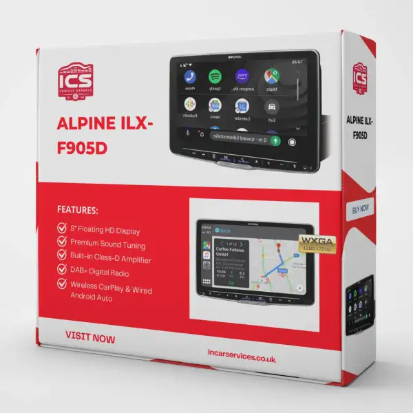 Alpine iLX-F905D Halo9 – 9" Floating HD Display Media Receiver
