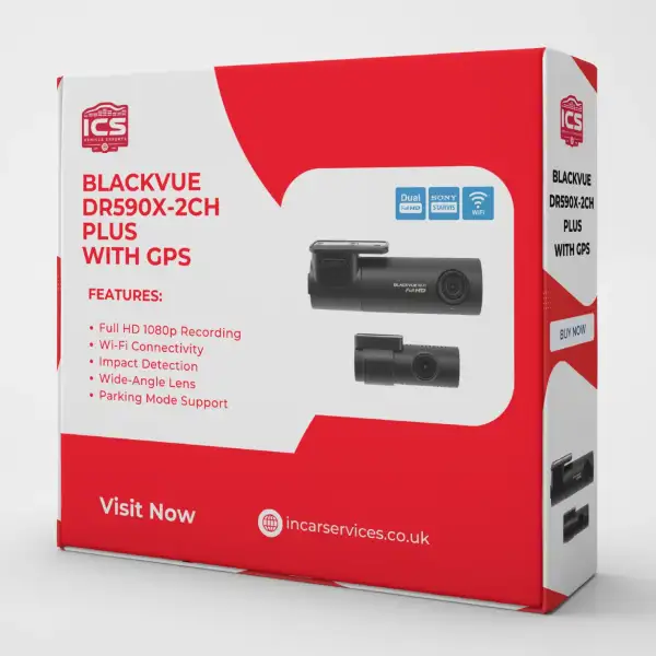 BlackVue DR590X-2CH (32GB) – Dual Full HD Dash Cam with Professional Fitting