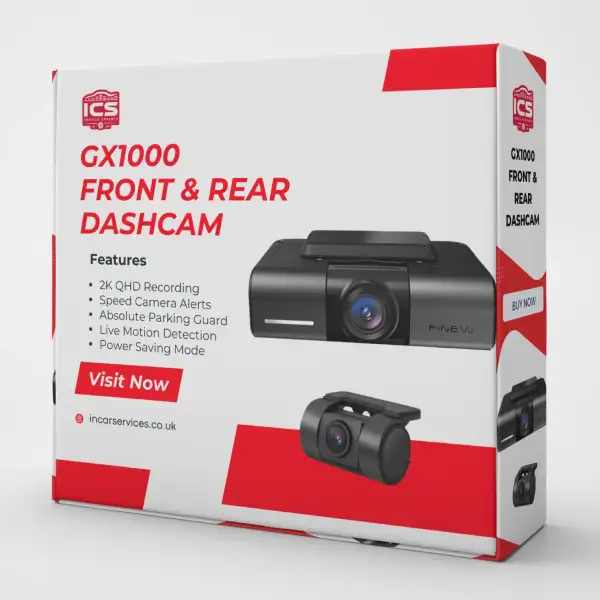 FineVu GX1000 Front and Rear QHD Dash Cam