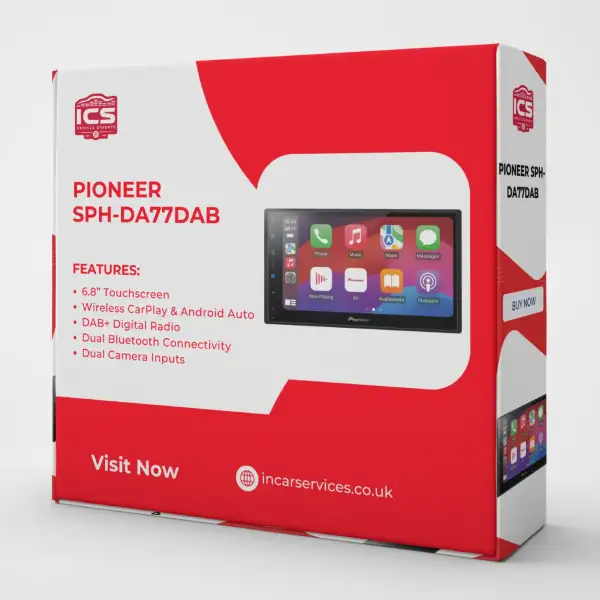 Pioneer SPH-DA77DAB – 6.8" Wireless Apple CarPlay & Android Auto Receiver